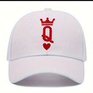 1pc Letter Crown Embroidery, Fashionable Women Adjustable Button Sun Protection